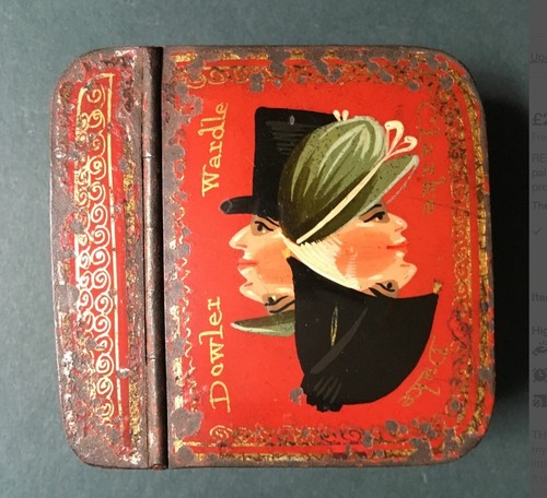 Snuff box painted with - painted, double