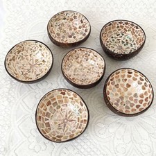 Decorative Bowl Coconut Shell Key Bowl Serviceable Coconut Bowl  Home