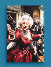 Funny Queen Elizabeth Armed &