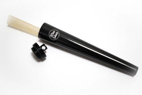 Black metal air tight holder - metal,