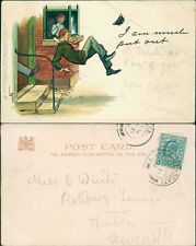 Tucks Write Away 542 Much Put Out Man Kicked Out 1903 Leadgate Cancel 