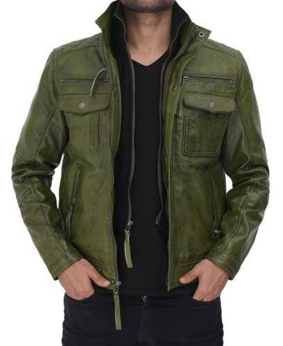 Men genuine real lambskin - real,