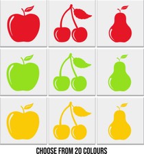 Kitchen Tile Stickers FRUIT Apples Vinyl Wall Stickers Decals Transfers 2 SIZES