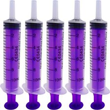 5x ORAL FLUID MEDICINE SYRINGES 10ml Bottle Plug Baby Children Pet Accurate Dose