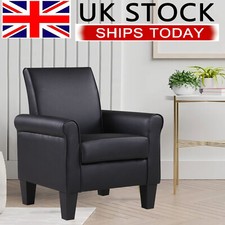 Black Modern Faux Leather