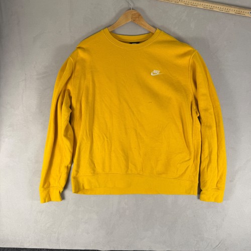 Nike mustard yellow crewneck - nike,