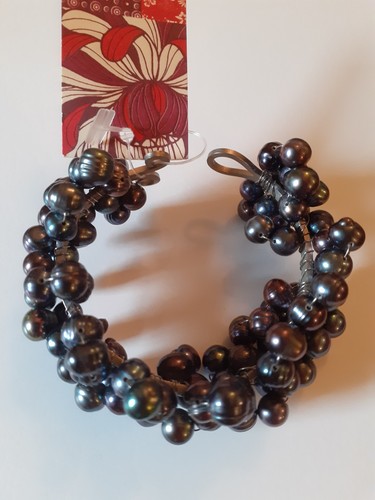 East fresh water pearl bangle - fresh,