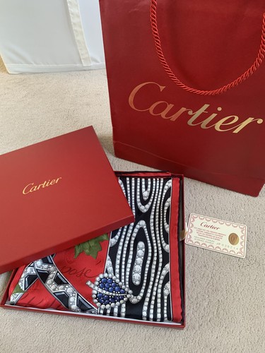 Vintage cartier silk scarf - vintage,