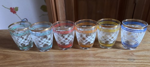Vintage 1950 shot glasses - shot,