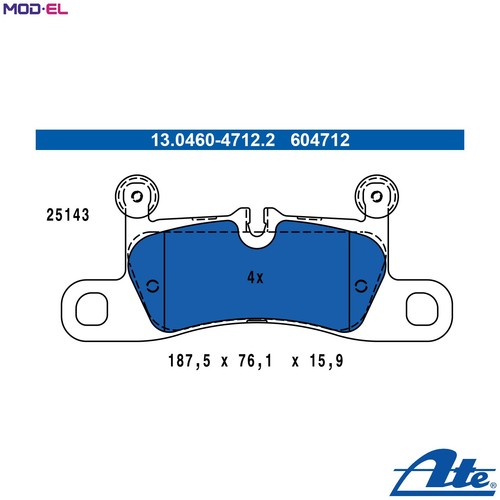 Brake pad set disc - pad,