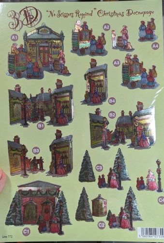 Christmas fun die cut 3d - die,