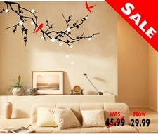 WALL STICKER FLOWER DECAL TREE