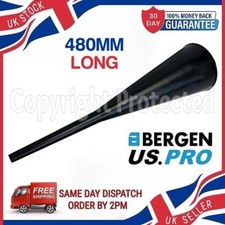 BLACK HEAVY DUTY EXTRA LONG NECK PLASTIC FUNNEL SPOUT OIL FUEL PETROL DIESEL CAR