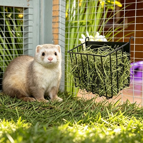 Rabbit hay feeder food - hay, feeder,
