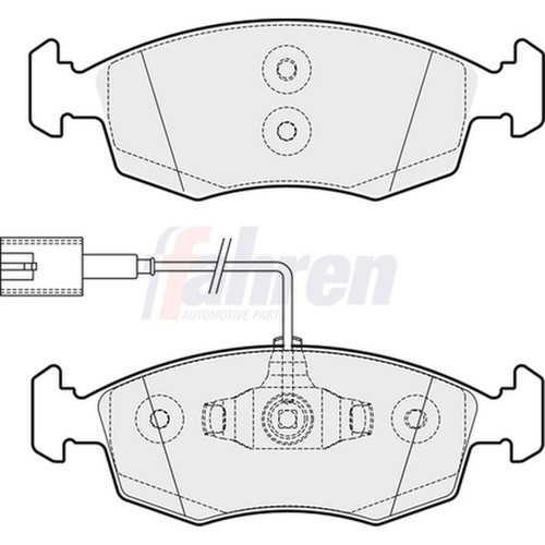 Brake pads set for fiat - pads,