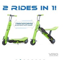 VIRO Rides Transforming 2-in-1 Electric Scooter & Mini Bike for Children