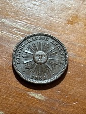1854 Argentina 1 Centavo Nice