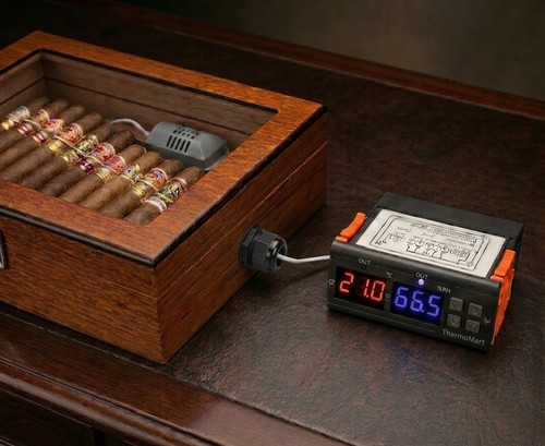 Electric cigar humidor alarm - humidor,