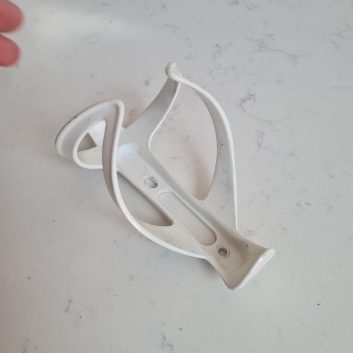 White bontrager bottle cage - white,