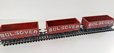 Hornby Bolsover brown mineral wagons x 3 for OO gauge