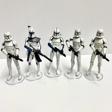 Star Wars Clone Wars “Captain Rex”, Clone Trooper “Denal” & x3 Clone Troopers | 