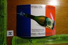 Old sticker champagne wine - old,
