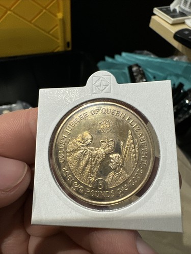 2002 gibraltar coin golden - £5,