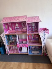 KidKraft Majestic Large Wooden Dolls House Kids Role Play Mansion-Used 50” Tall