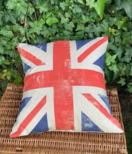 Rustic Union Jack Linen Look