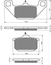 Brake Disc Pads Rear Goldfren