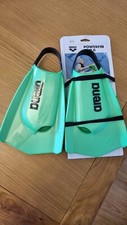 Arena Powerfin Pro II Lime Green Swimming Training Fins UK Size 8-9 Brand New