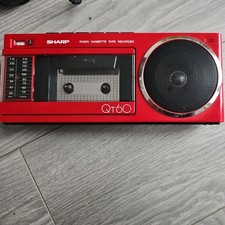 SHARP QT-60ER Portable Radio Cassette Tape Recorder-1980's