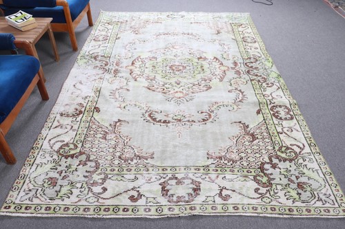 Turkish vintage rug 1x9 - rug,, 6,1x9,5