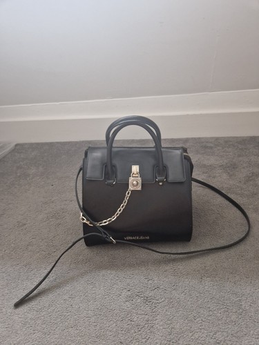 Black versace jeans handbag - black,