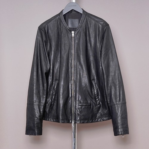 All saints leather jacket mens - leather,