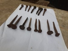 17 Century IRON NAILS Hand Made Forged