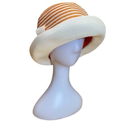 1950s coral white straw - 1950s, &