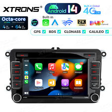 7" Android 14 Car Stereo Radio GPS 4+64GB Car Play DAB+ For VW Golf MK 5 6 4G 