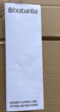 BRABANTIA ESSENTIAL ROTARY WASHING LINE WITH GROUND SPIKE - 40 METERS