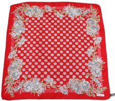 Jacqmar Red Silk Scarf -