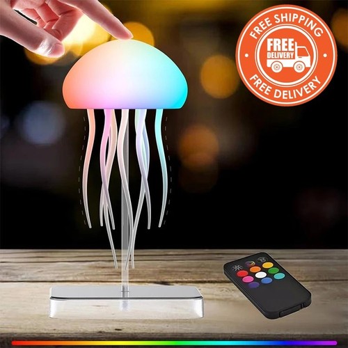 Led jellyfish lamp night - led, light