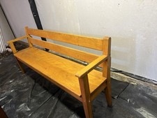Vintage Solid Wood Bench –