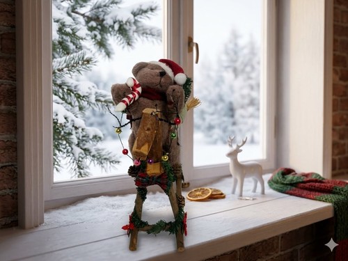 Vintage style christmas plush - vintage-style,