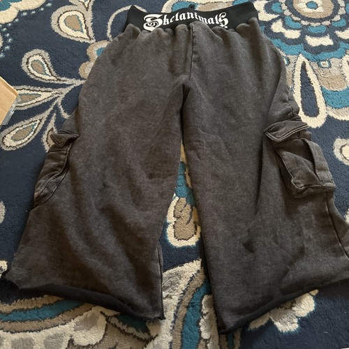 Skelanimals goth cargo pants - goth,