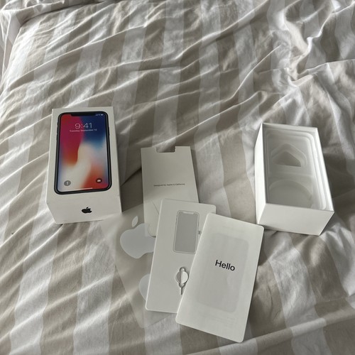 Iphone space grey 64gb box - x,