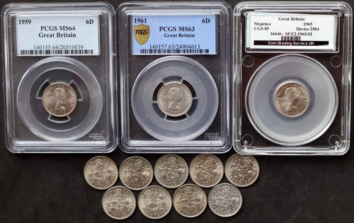 Elizabeth unc sixpence - ii,