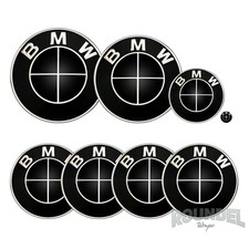 For bmw badges - bmw, black