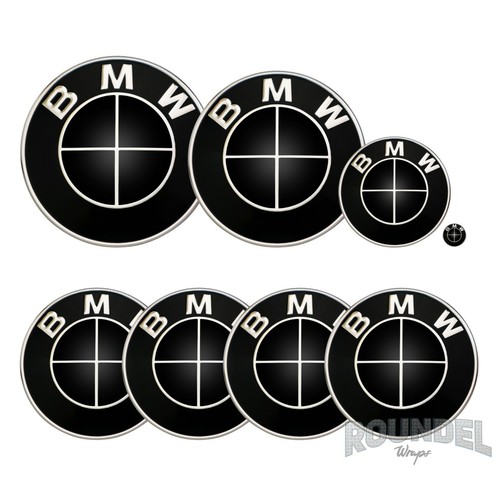 For bmw badges gloss black - bmw,