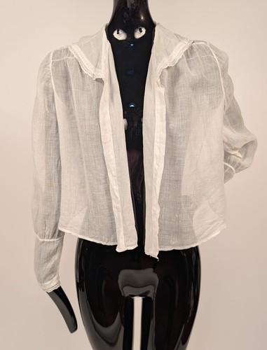 Edwardian white muslin - edwardian, blouse