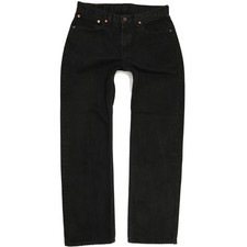 Levi's 751 Men Black Straight Regular Jeans W33 L31 (62188)